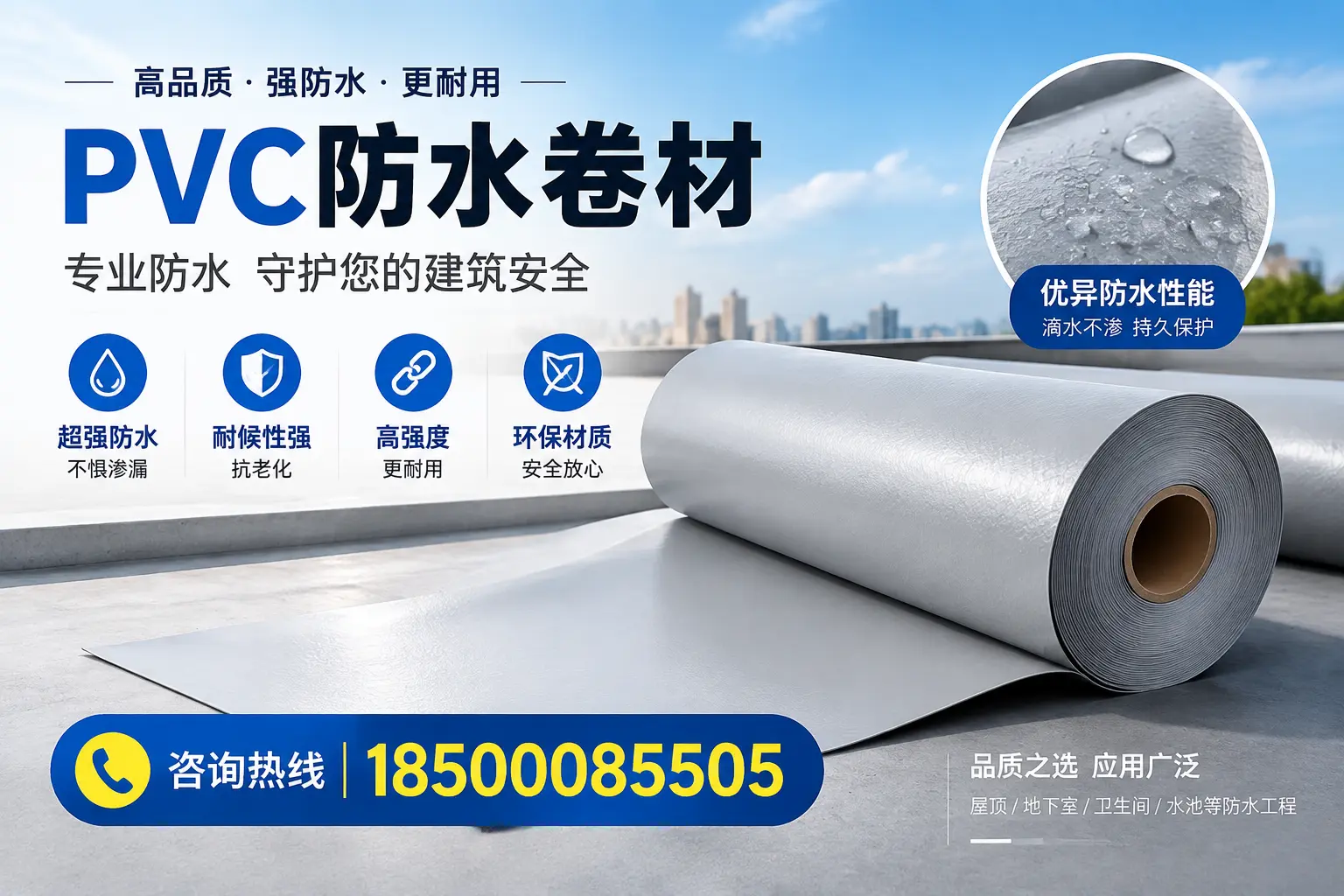 阿里地区pvc防水卷材的市场现状与发展趋势